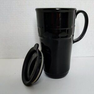 Longaberger Pottery Hot/Cold Beverage Cup w/Lid